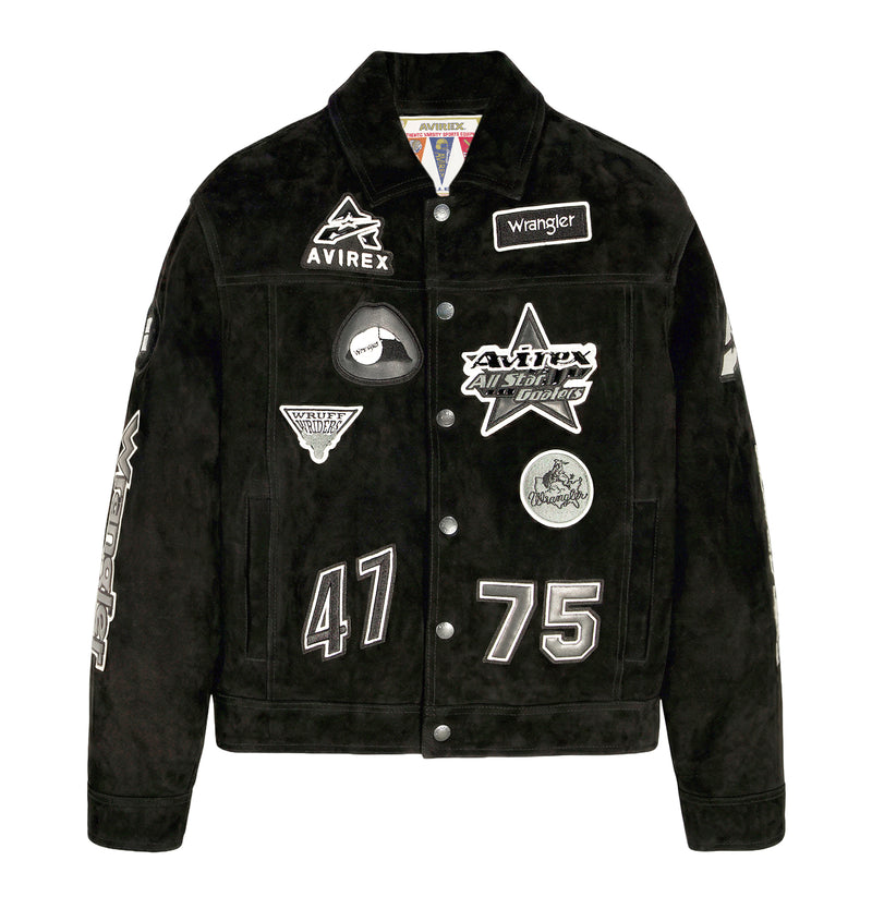 AVIREX X WRANGLER SUEDE TRUCKER JACKET – Avirex