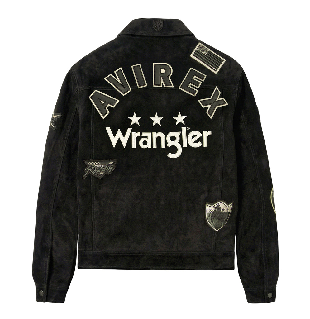 AVIREX X WRANGLER SUEDE TRUCKER JACKET – Avirex