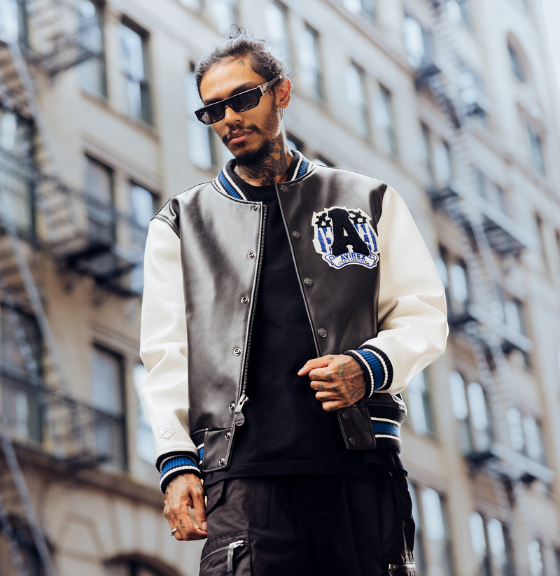 Avirex letterman jacket clearance