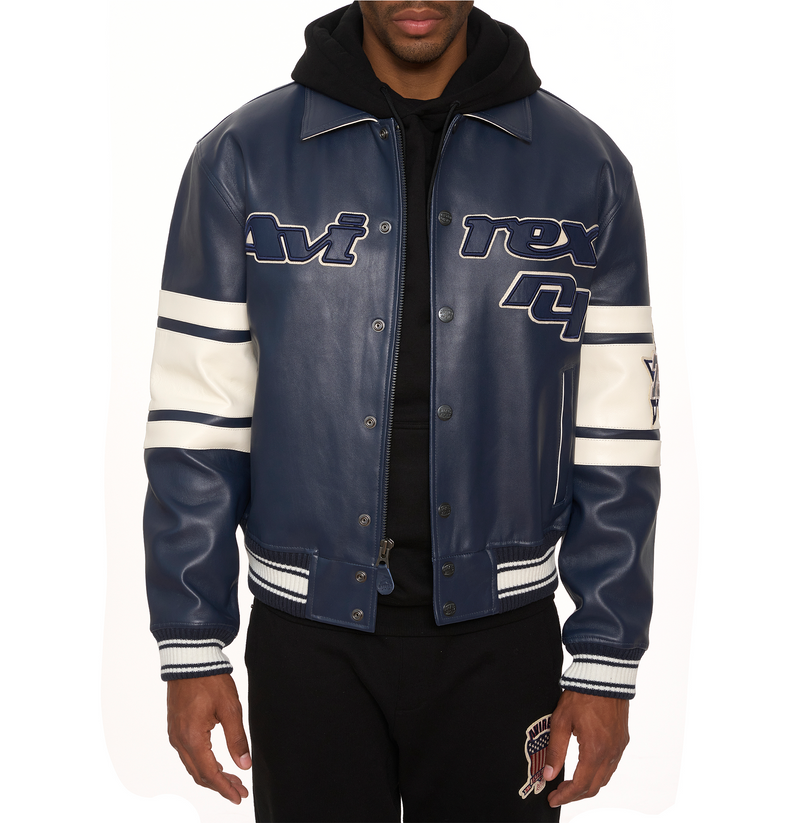 Avirex Limited Edition City Series Bronx Jacket Varsity Blue 3XL