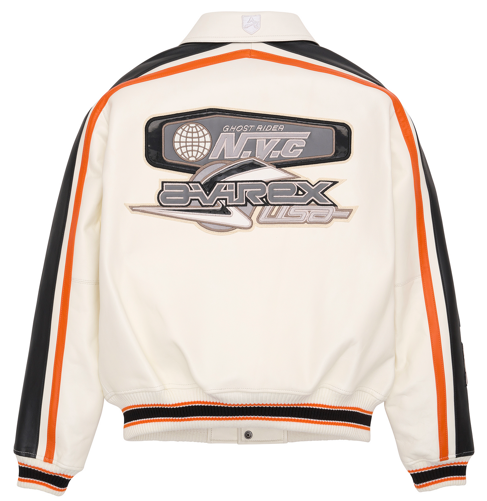 Hand-bleached 2-way riders jacket – VI E DIT