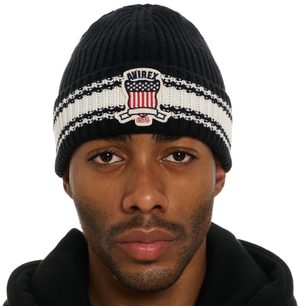 ICON STRIPED BEANIE