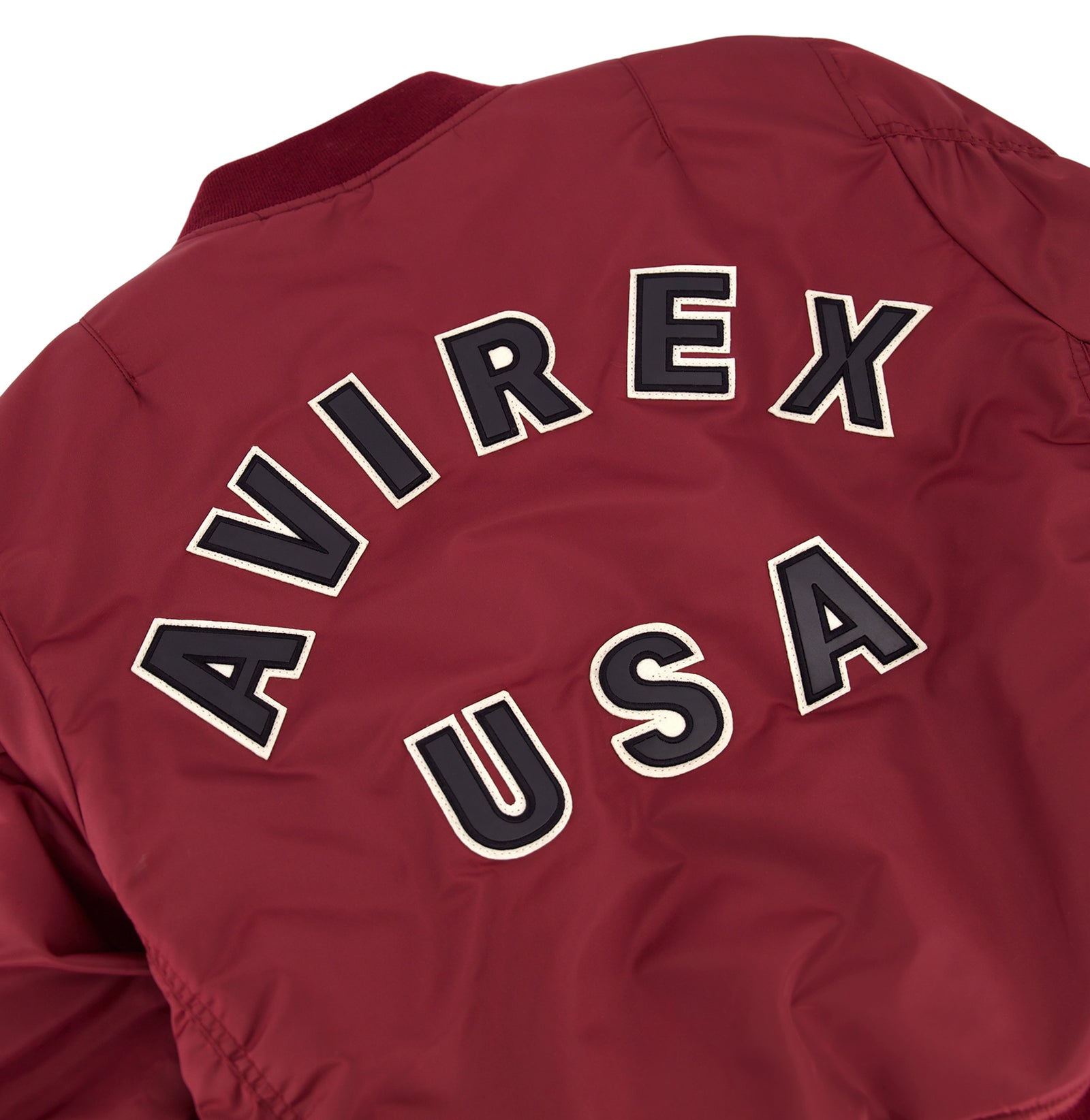 ダークチェリーAVIREX MA1 MA-1 NYLON BOMBER JACKET – Avirex