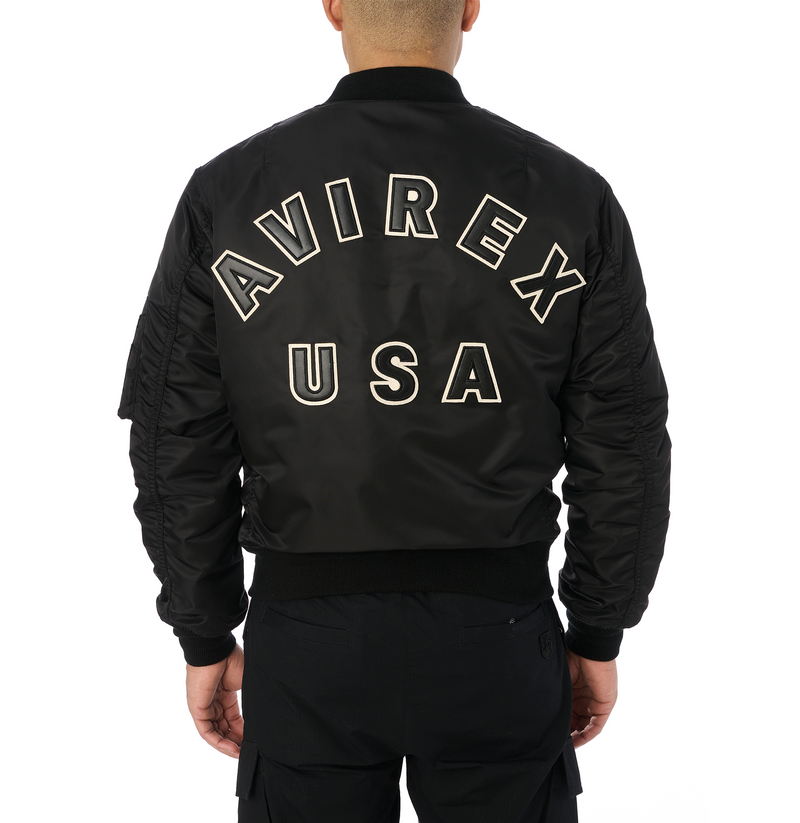 AVIREX MA-1 USA フライトジャケット ブラック XL AVIREX MA-1 フライトジャケット USA XL