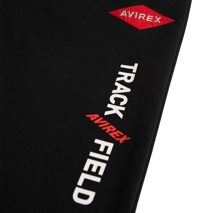 Avirex Track N Field Cotton Joggers Black