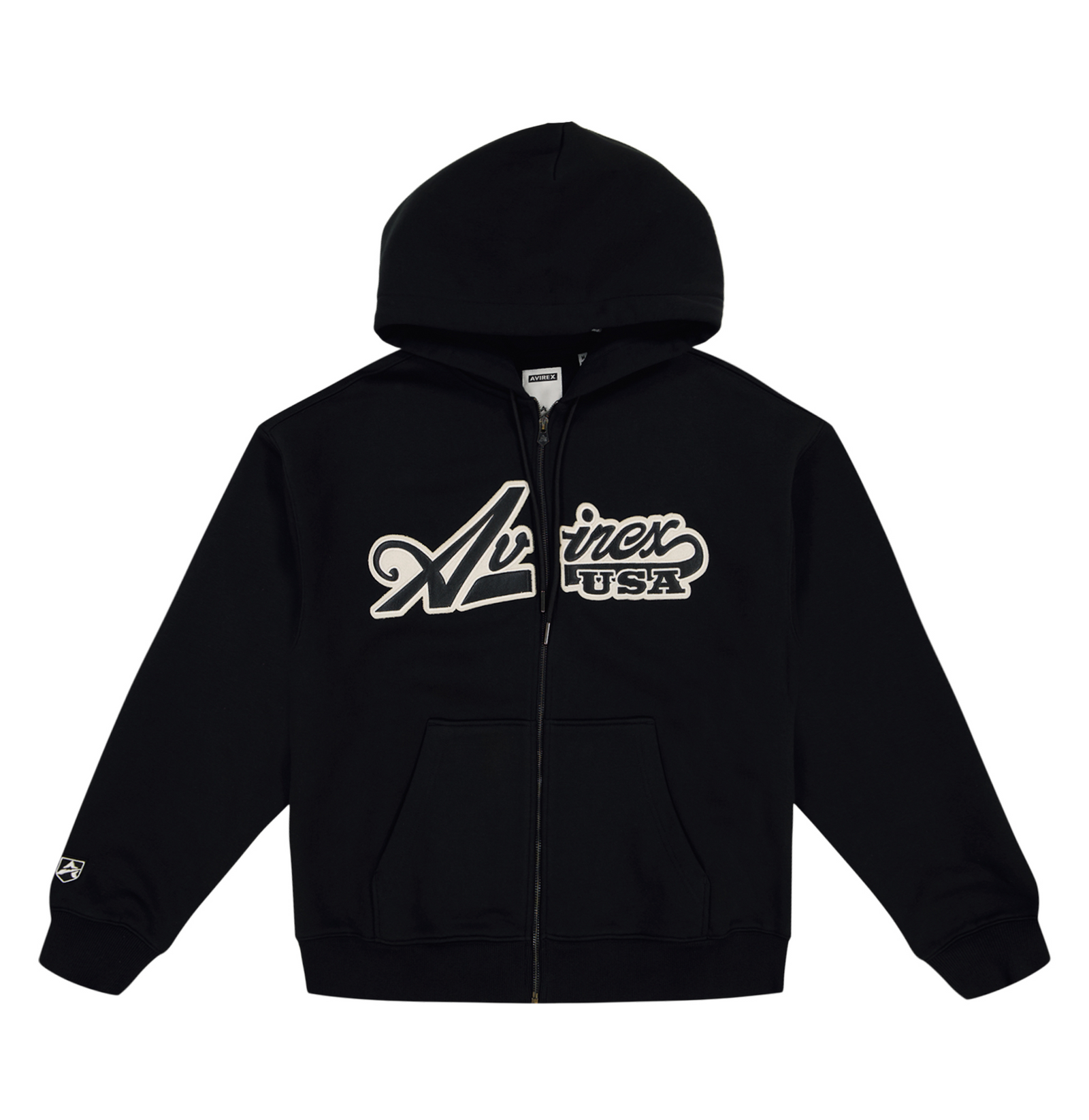 AVF242K41_SCRIPT_HOODIE_BLACK_ AVF242K41_SCRIPT_HOODIE_BLACK_