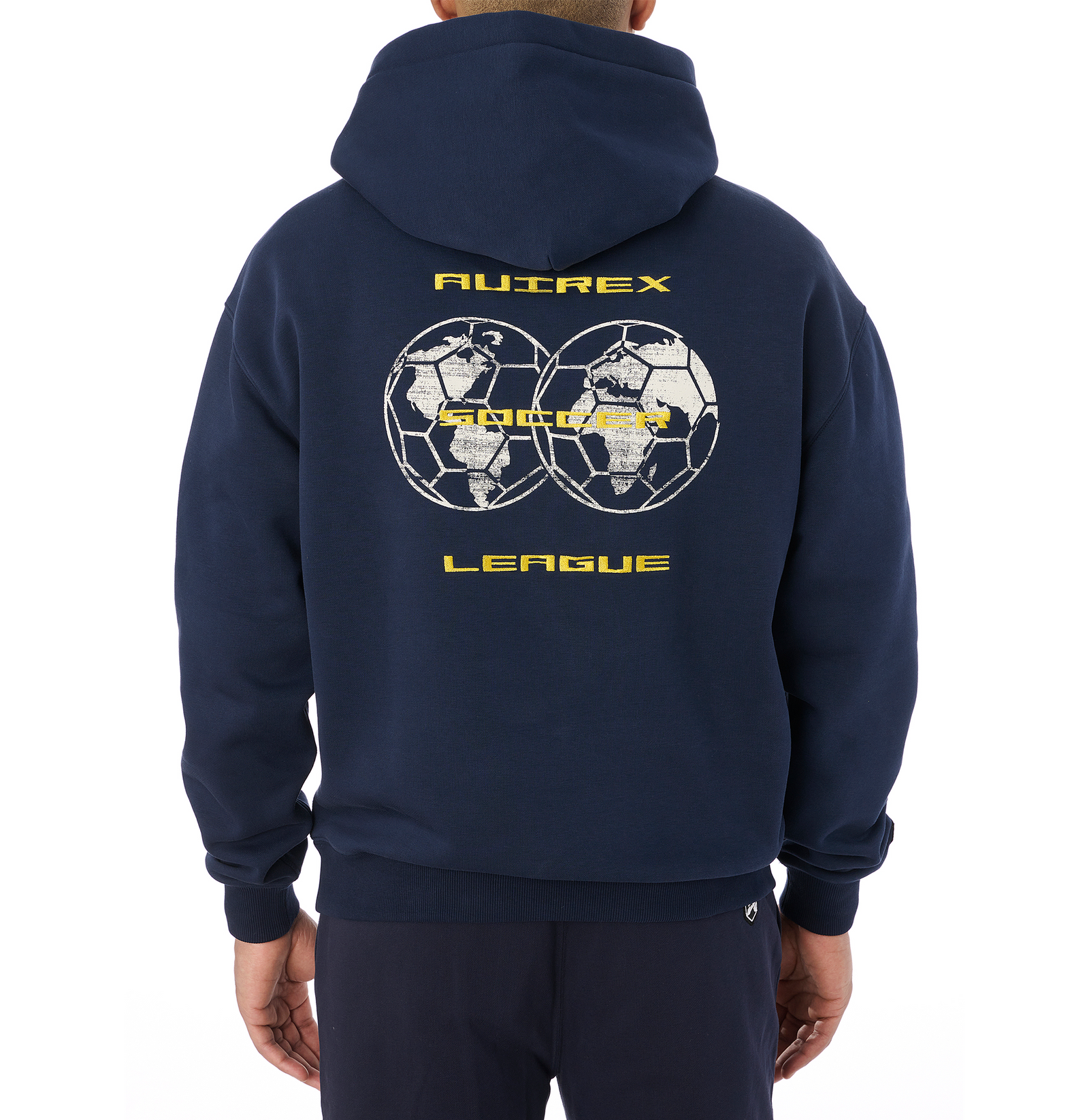 ◇AVIREX◇ Daily Logo Hoodie Navy SOCCER LEAGUE HOODIE – Avirex
