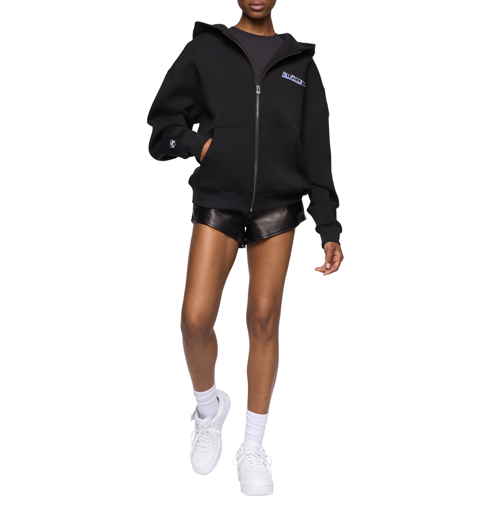 RACER FULL ZIP HOODIE – Avirex RACER FULL ZIP HOODIE – Avirex