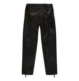 BLACK-OUT LEATHER RACER PANT