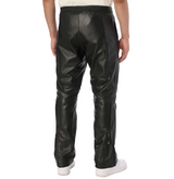 BLACK-OUT LEATHER RACER PANT