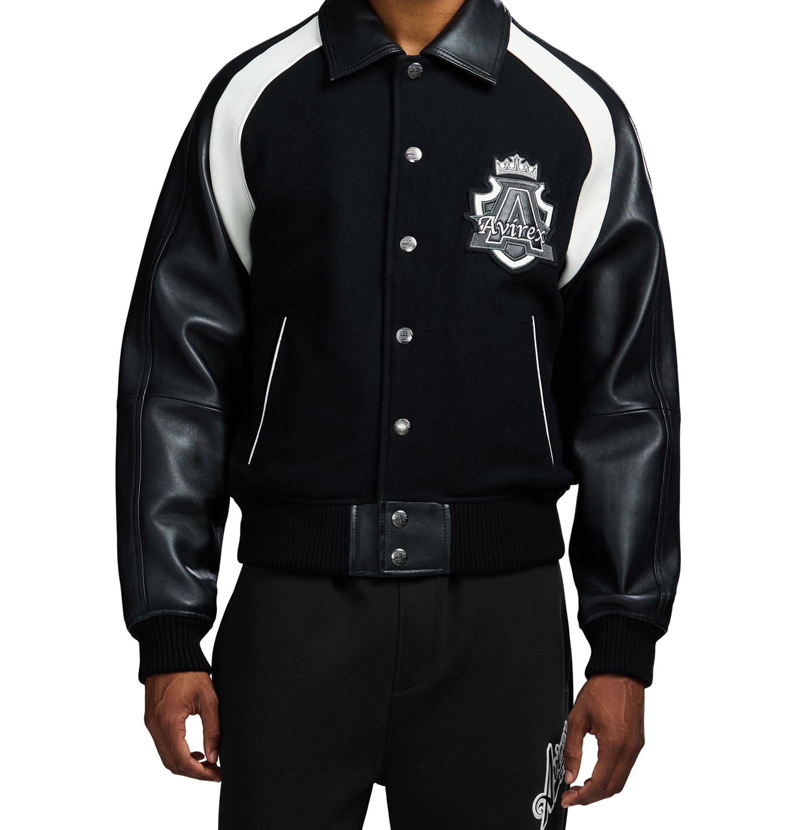 ジャケット・アウター AVIREX B-15 Bomber Jacket Black Knights s-l1200.jpg
