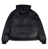 NAPPA LEATHER PUFFER HOODIE