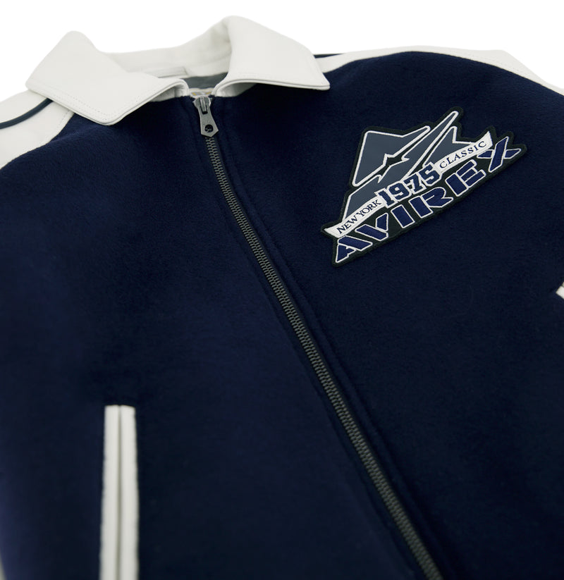 CLASSIC WOOL LEATHER VARSITY JACKET