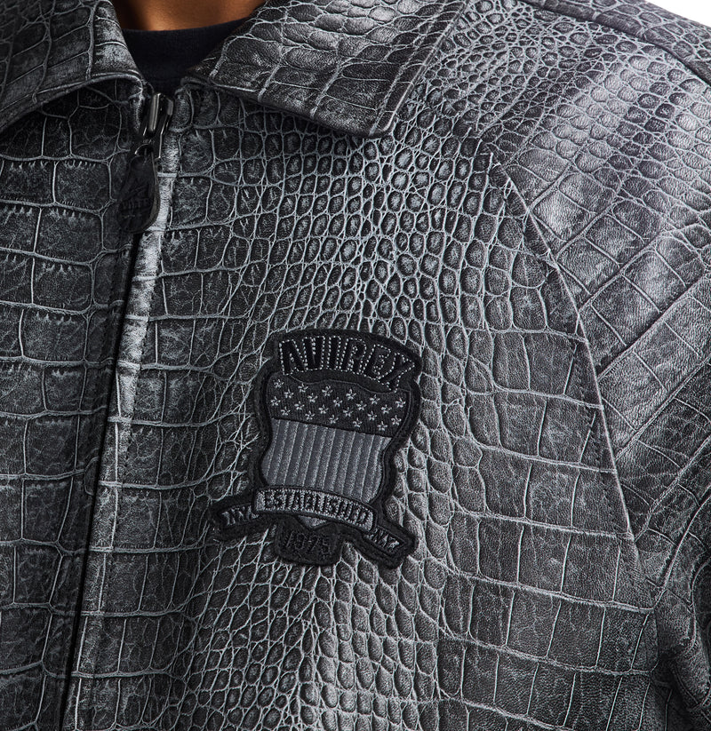 LIMITED EDITION DISTRESSED CROC ICON JACKET