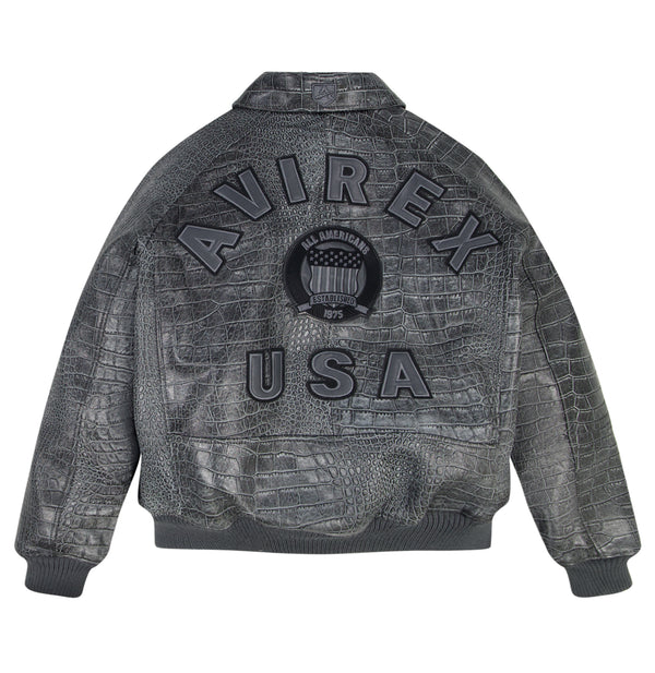 LIMITED EDITION DISTRESSED CROC ICON JACKET