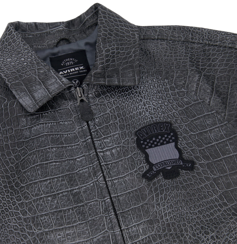 LIMITED EDITION DISTRESSED CROC ICON JACKET