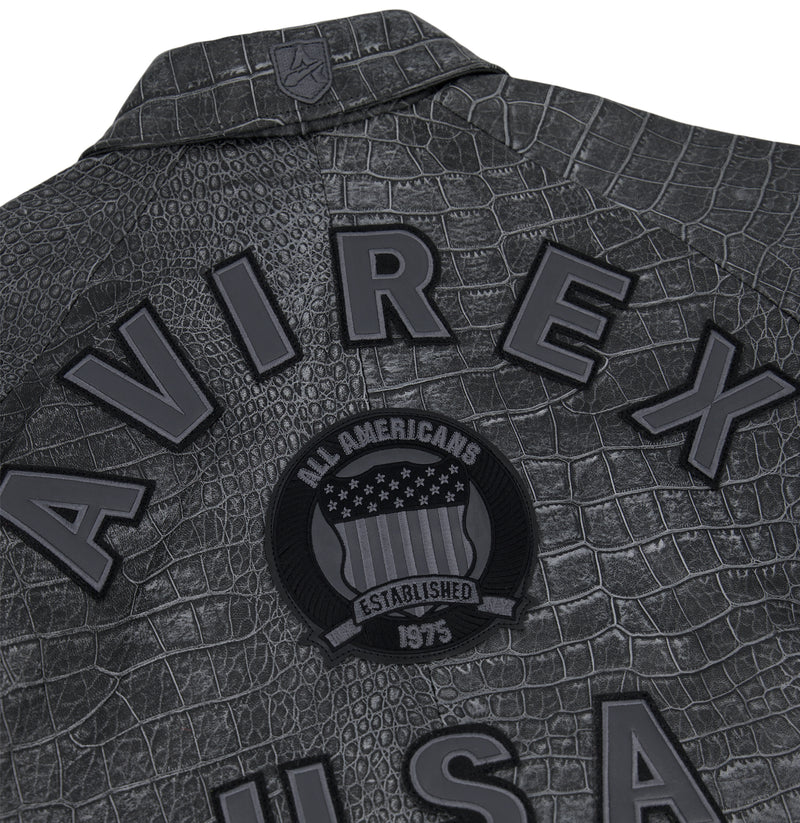LIMITED EDITION DISTRESSED CROC ICON JACKET