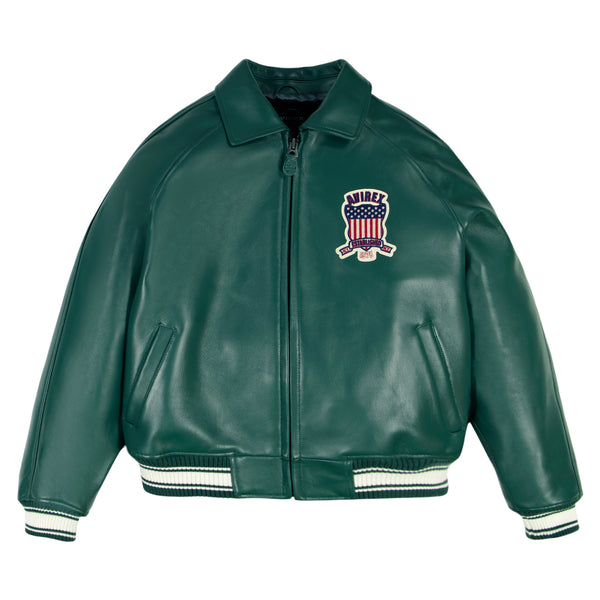 ジャケット・アウター AVIREX leather varsity jacket faded アヴィレックス AVIREX VARSITY JACKET/ヴァーシティ ジャケット