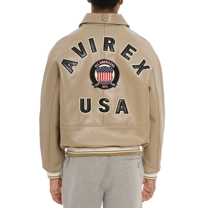 avirex usa white jacket