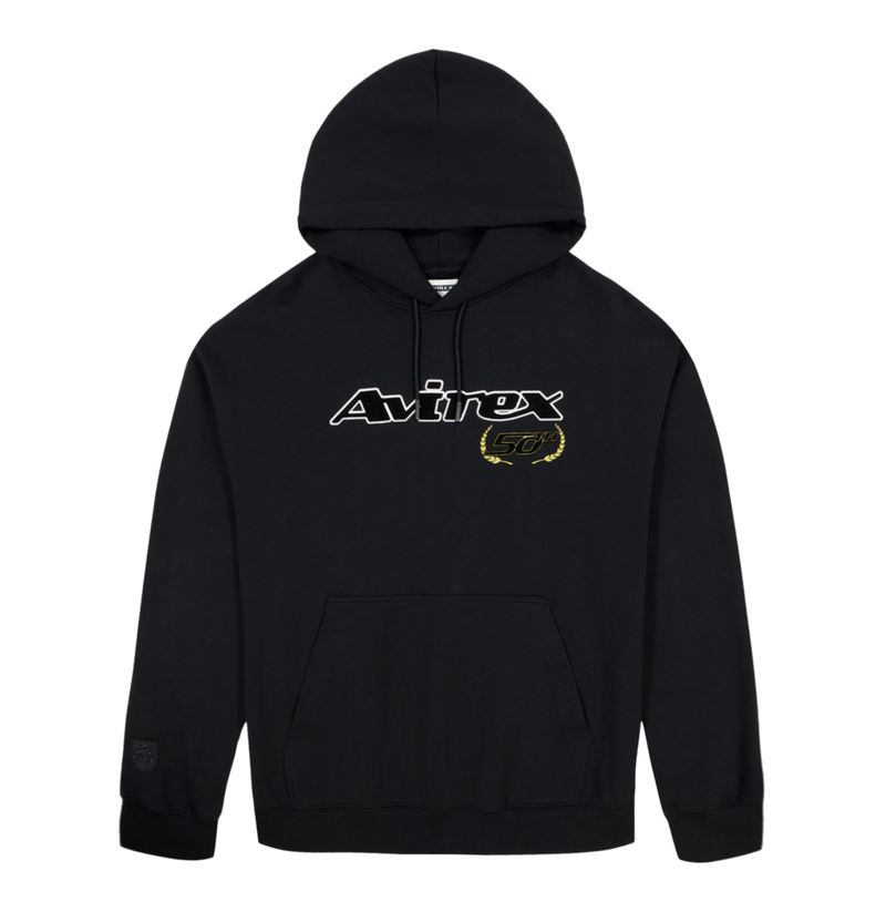 50TH ANNIVERSARY HOODIE – Avirex 50TH ANNIVERSARY HOODIE – Avirex