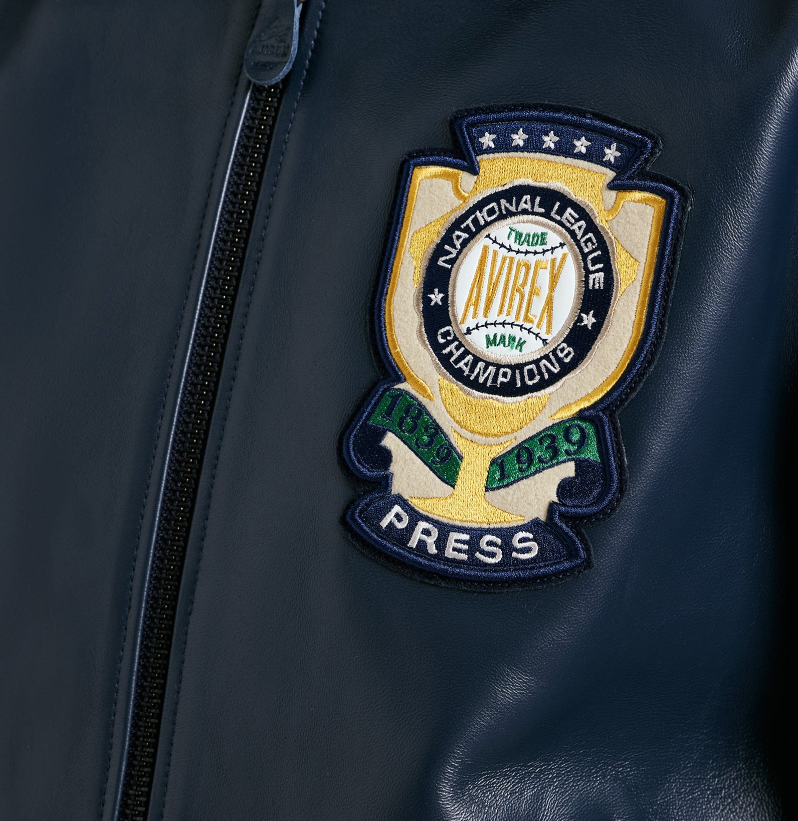 AVIREX ワールドシリーズジャケット ネイビー WORLD SERIES JACKET – Avirex