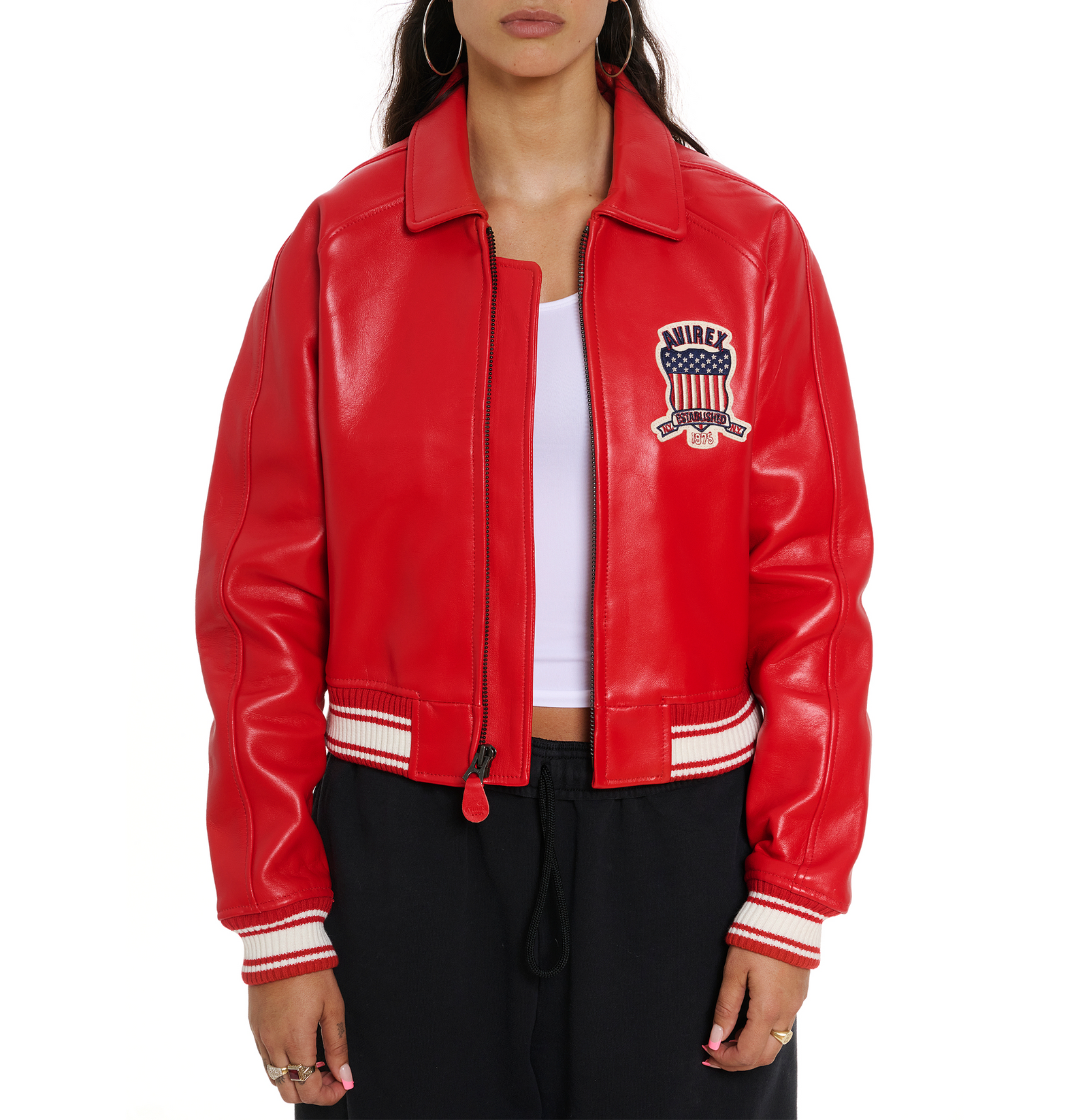 ジャケット・アウター AVIREX / A-2 rose leather fight jacket ジャケット・アウター AVIREX / A-2 rose leather fight jacket 楽天