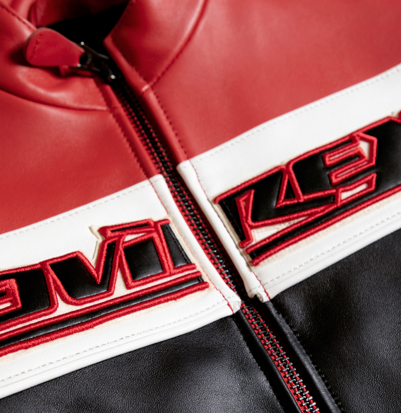 CROPPED COLORBLOCK MOTO JACKET – Avirex CROPPED COLORBLOCK MOTO JACKET – Avirex