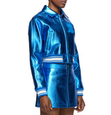 LIMITED EDITION CROPPED METALLIC ICON JACKET