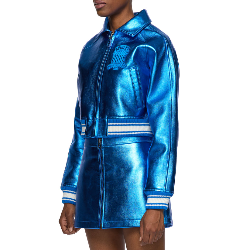 LIMITED EDITION CROPPED METALLIC ICON JACKET