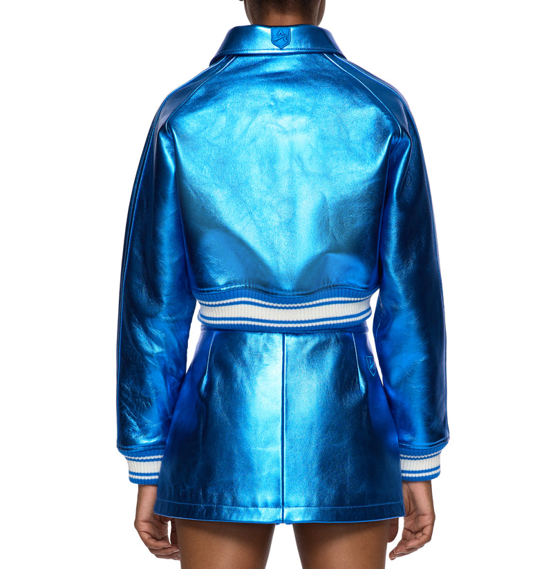 LIMITED EDITION CROPPED METALLIC ICON JACKET