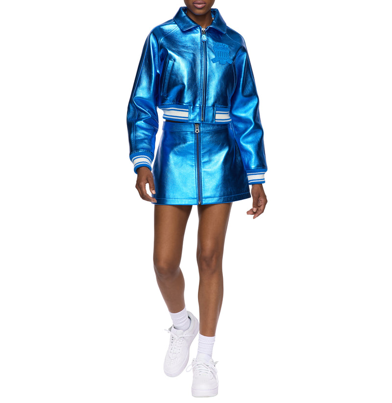 LIMITED EDITION CROPPED METALLIC ICON JACKET