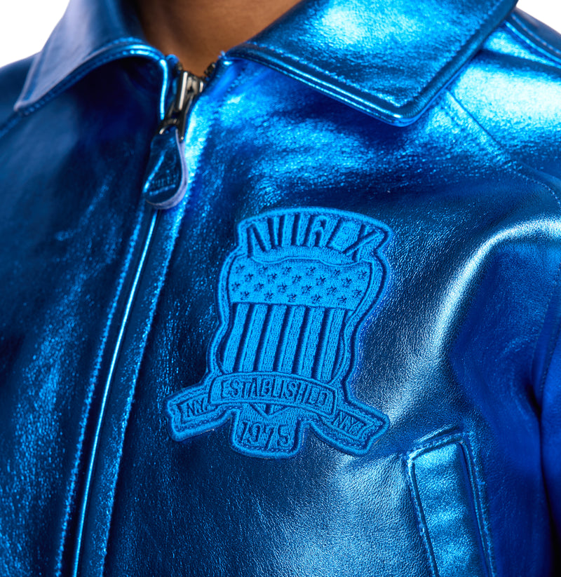 LIMITED EDITION CROPPED METALLIC ICON JACKET