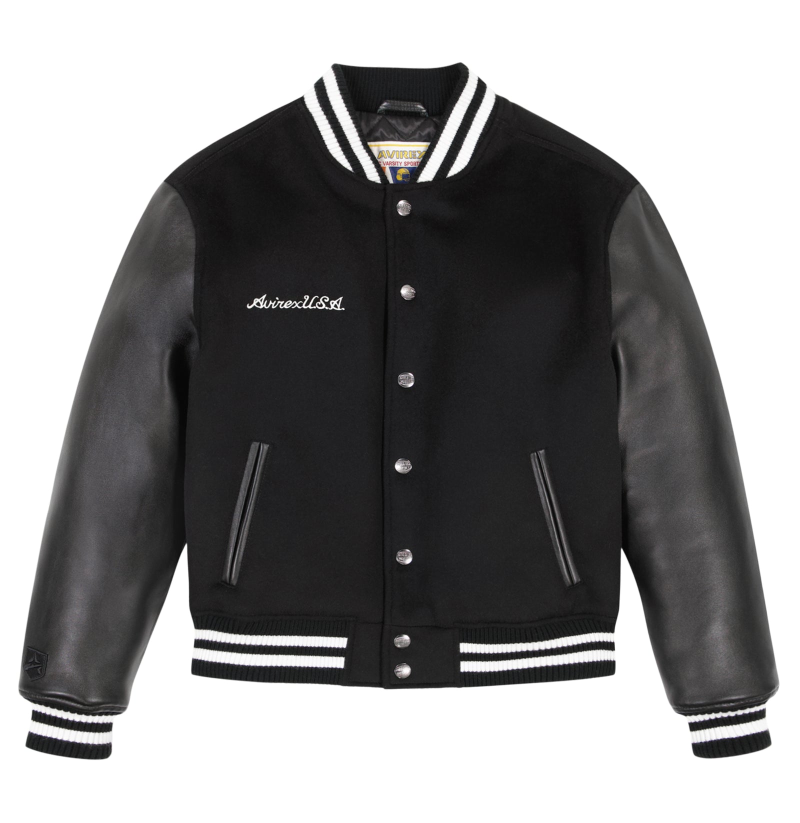 WOOL LEATHER VARSITY JACKET – Avirex - Main Image