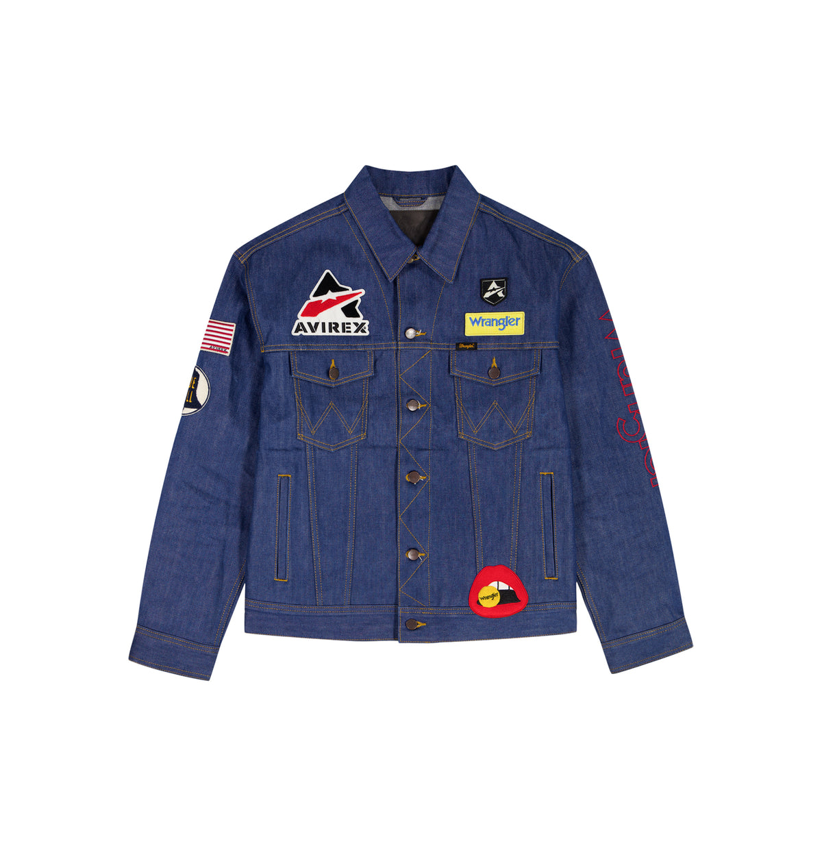 【IO着用】AVIREX SIGNATURE VARSITY JACKET AVIREX（アヴィレックス）の「SIGNATURE VARSITY JACKET