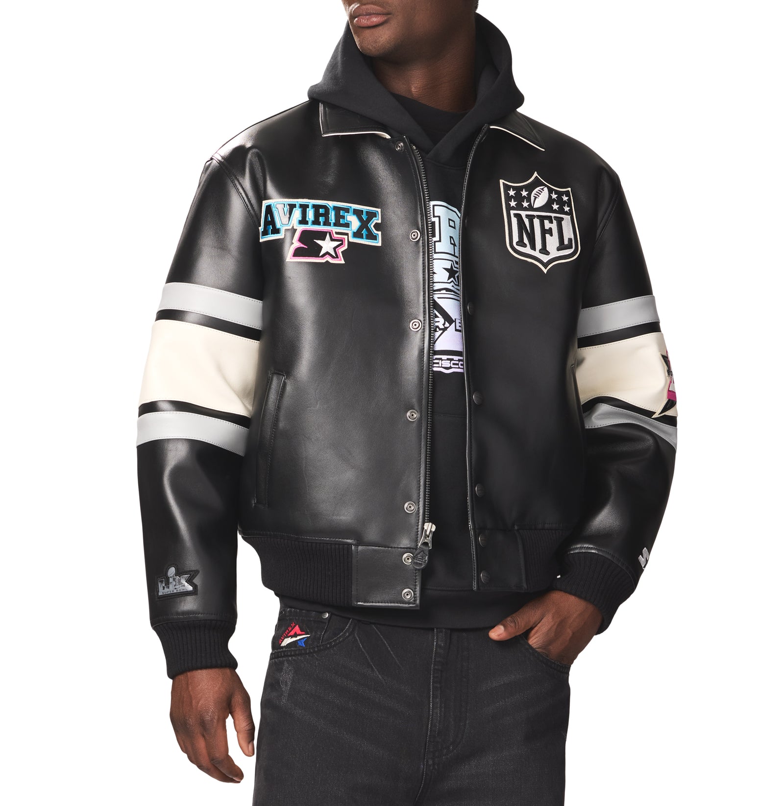 AVIREX X STARTER SUPER BOWL LX LEATHER JACKET – Avirex