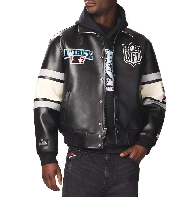 AVIREX X STARTER SUPER BOWL LX LEATHER JACKET – Avirex