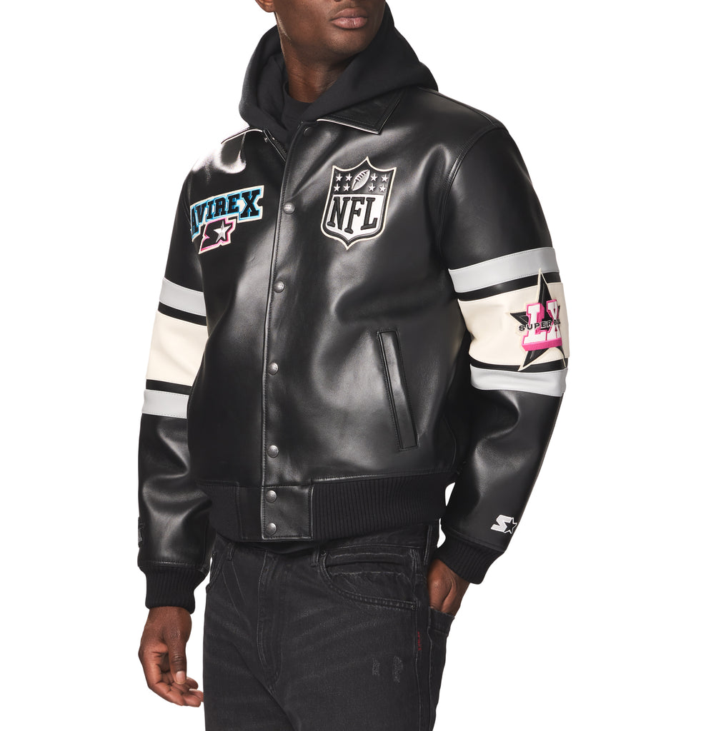 AVIREX X STARTER SUPER BOWL LX LEATHER JACKET – Avirex