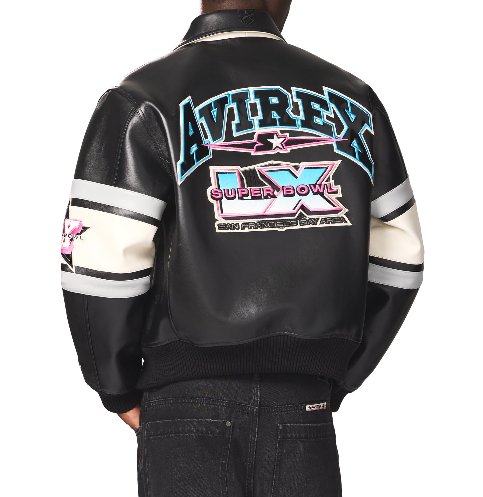 AVIREX X STARTER SUPER BOWL LX LEATHER JACKET – Avirex
