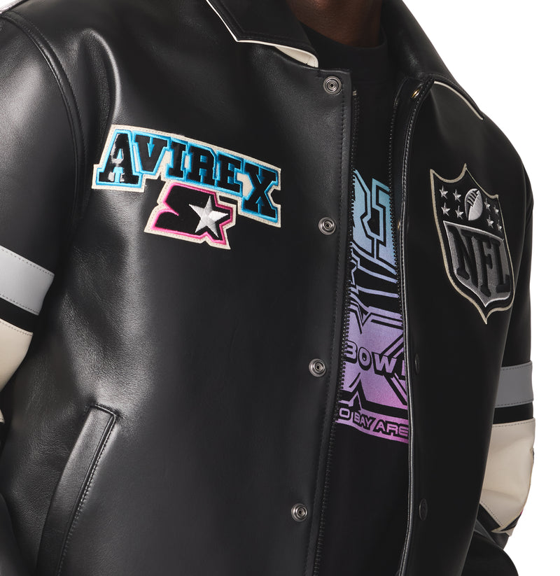 AVIREX X STARTER SUPER BOWL LX LEATHER JACKET – Avirex