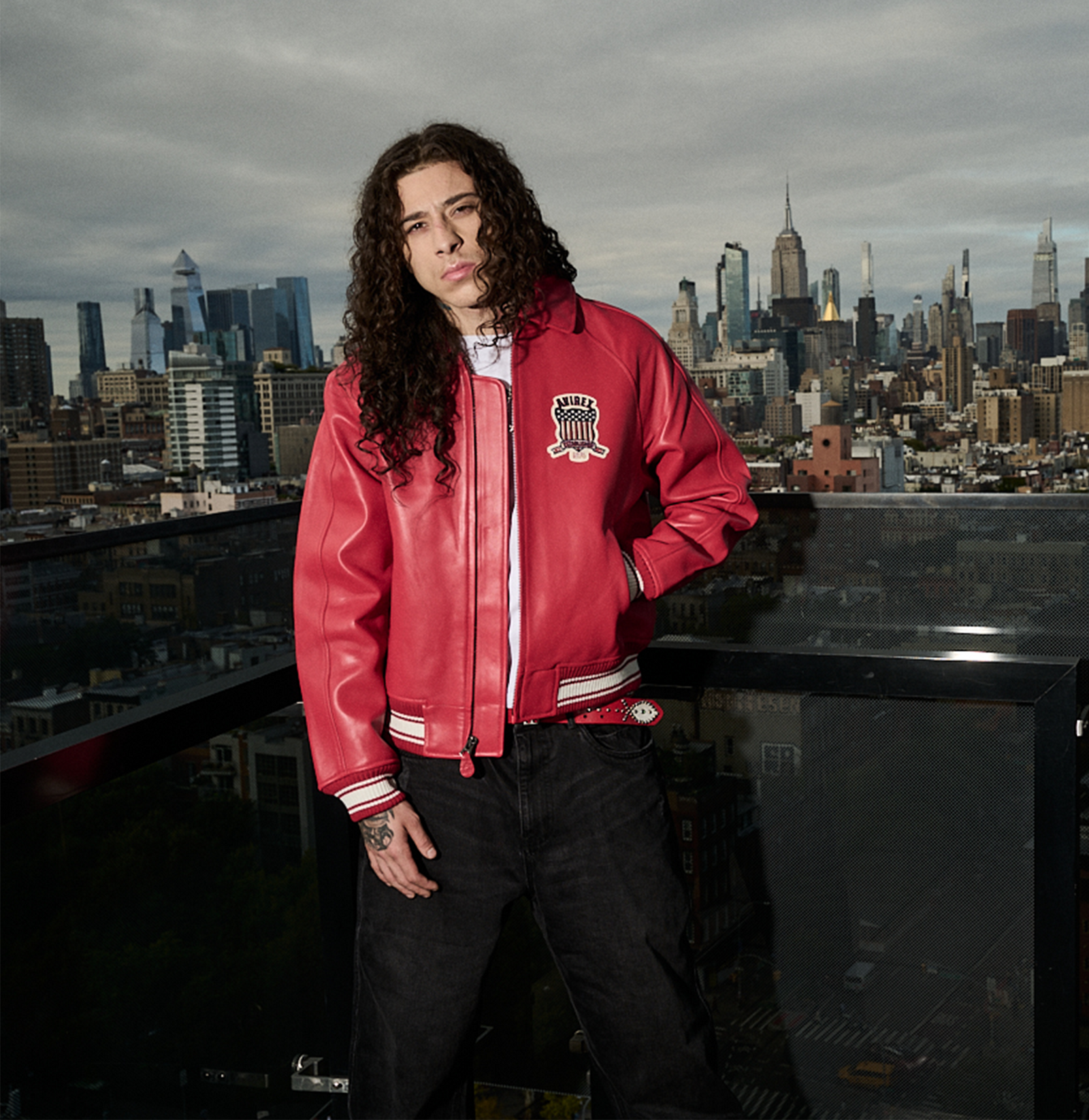 AVIREX、RIDERSJACKET AVF20BO01_AVIREXUSA_BLACK001_F