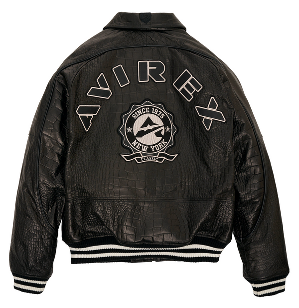 CROC EMBOSSED CLASSIC JACKET