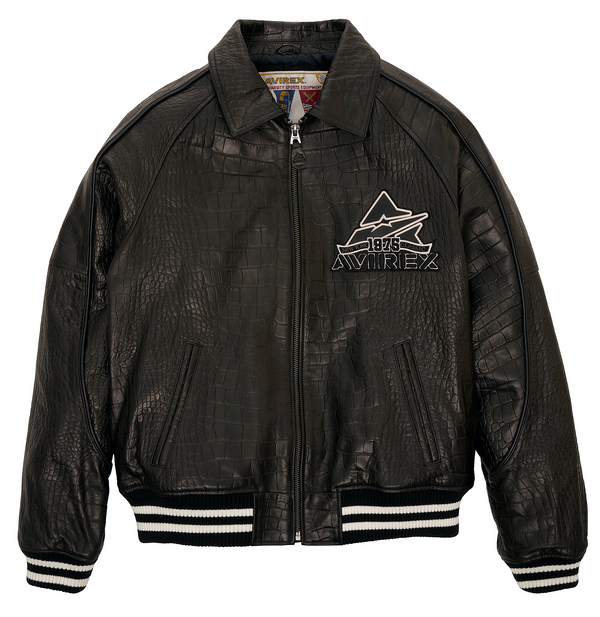 CROC EMBOSSED CLASSIC JACKET