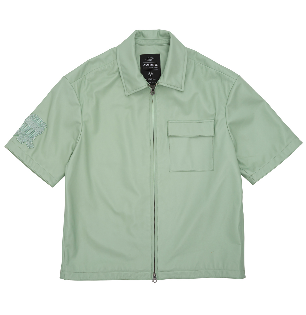 NAPPA LEATHER SHIRT JACKET – Avirex