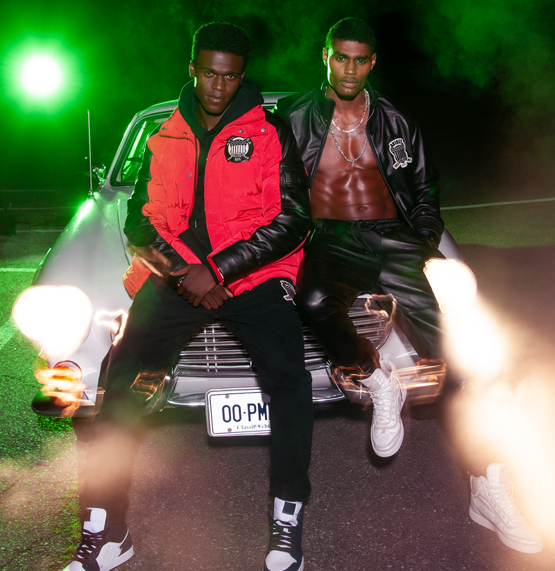 LEATHER TRACK JACKET