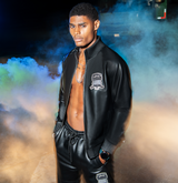 LEATHER TRACK JACKET