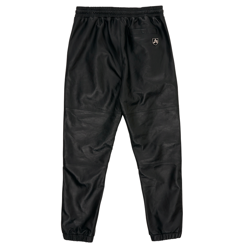 LEATHER TRACK PANT