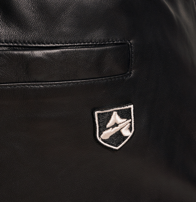 LEATHER TRACK PANT