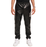LEATHER TRACK PANT