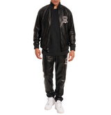 LEATHER TRACK PANT